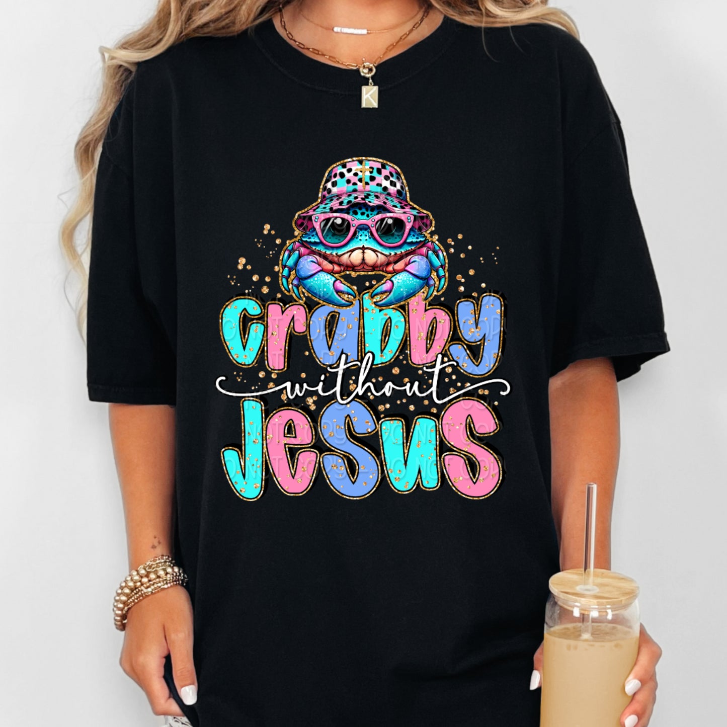 Crabby Without Jesus DTF