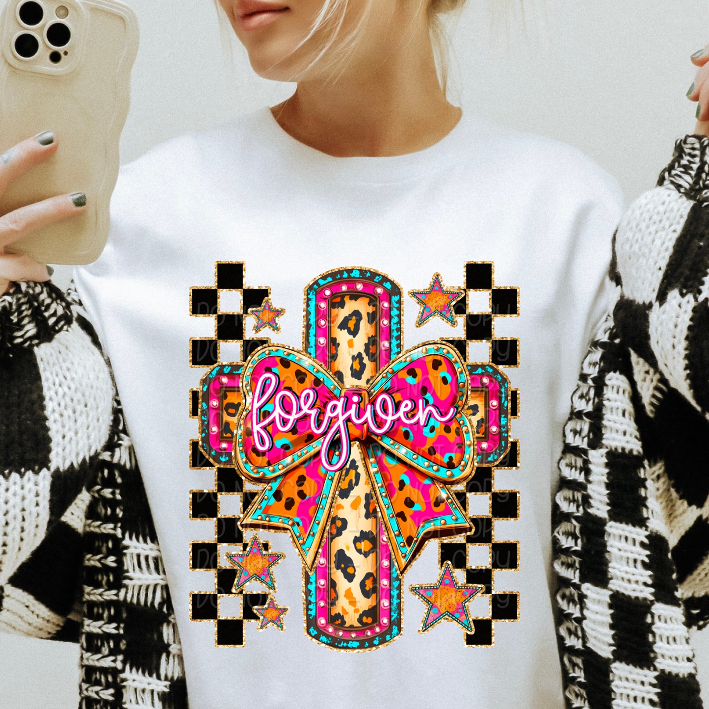 Forgiven Cross DTF